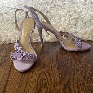 Jessica Simpson lilac flower stiletto